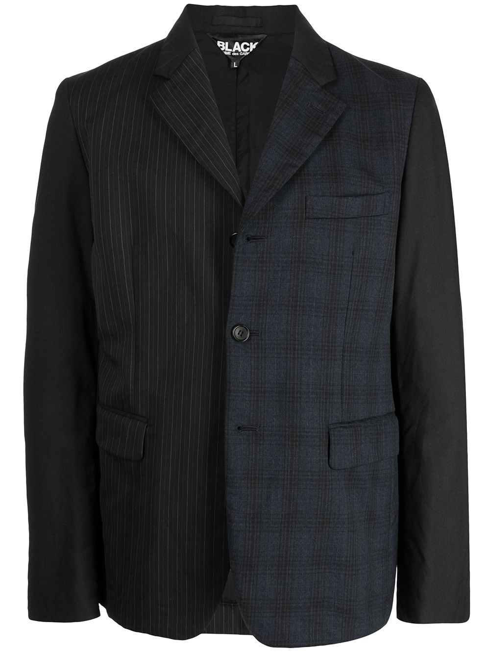 

Black Comme Des Garçons blazer con botones - Negro