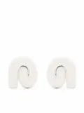 Uncommon Matters Nimbus chunky-swirl earrings - White