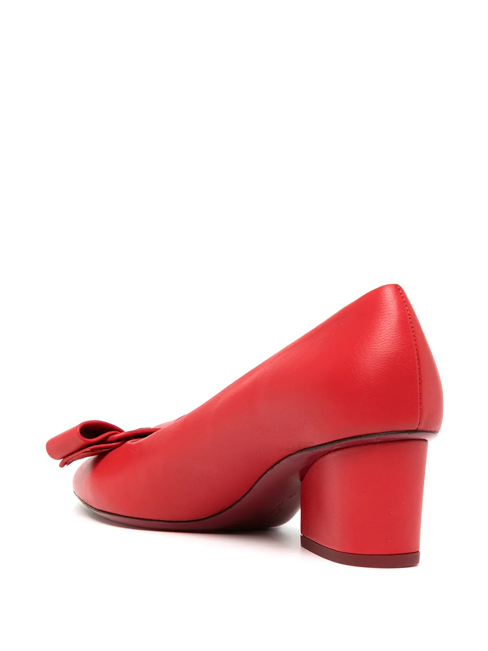 Ferragamo Viva pumps met strik Rood