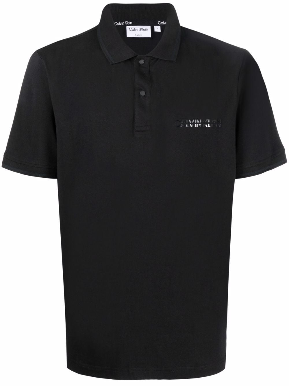 logo-print polo shirt