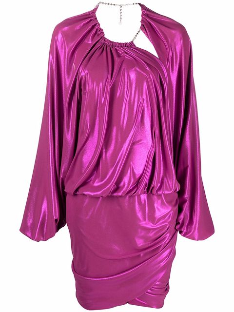 The Attico vestido corto con espalda abierta
