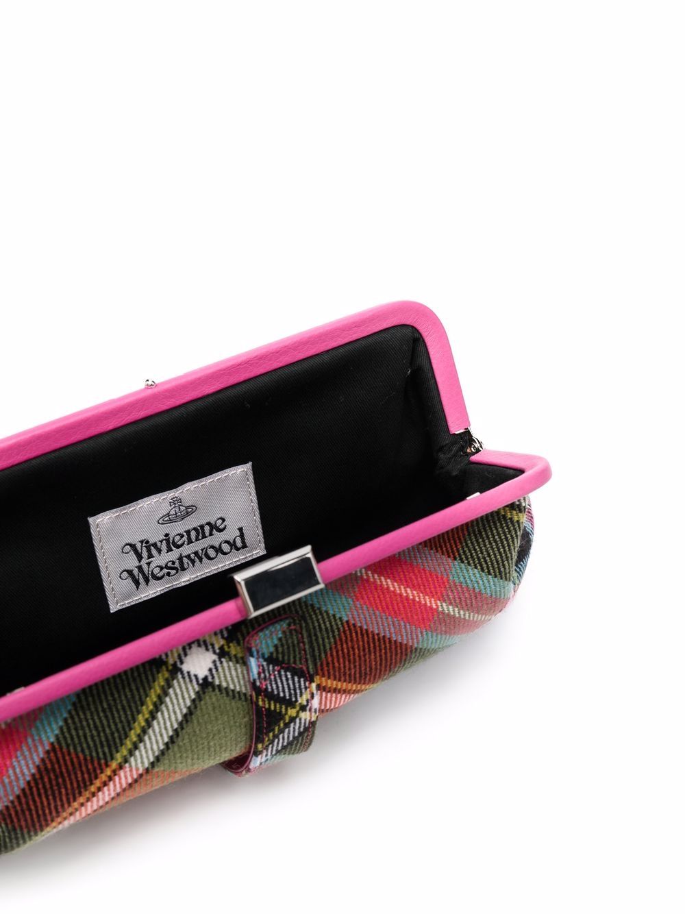 фото Vivienne westwood клатч с логотипом из коллаборации с lochcarron