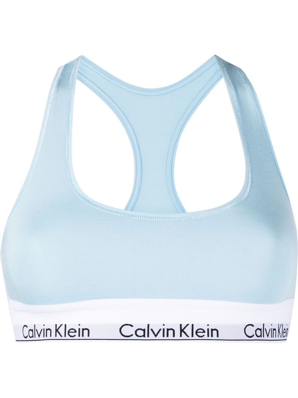 Calvin Klein one-shoulder Logo Bra - Farfetch