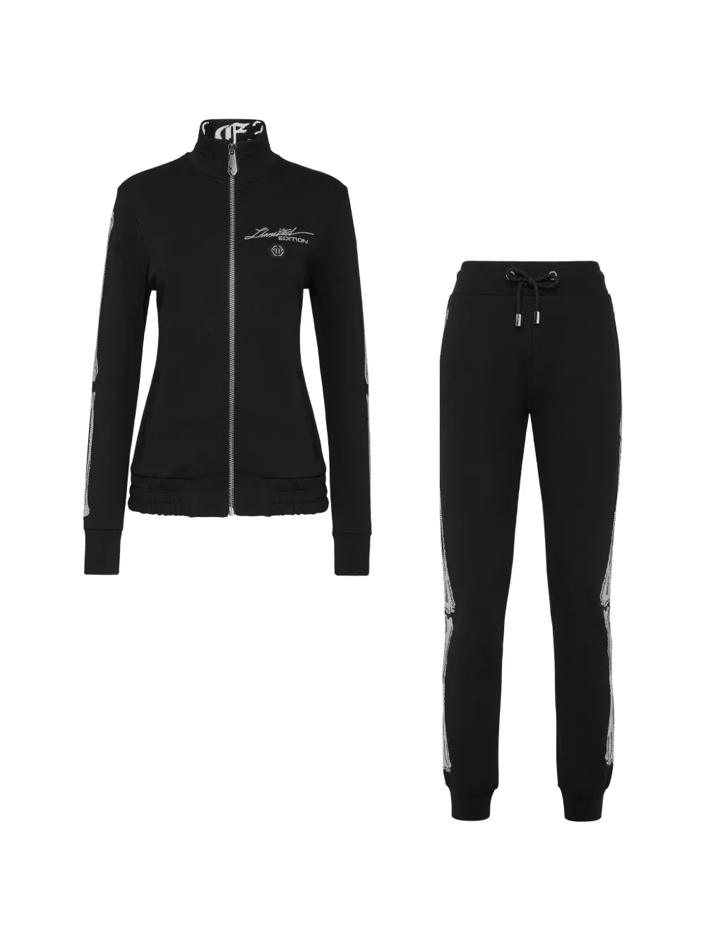 Philipp Plein logo-detail tracksuit - Black