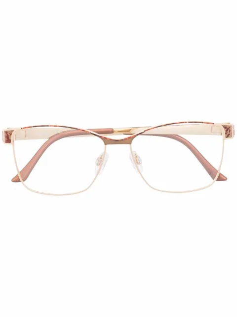 Cazal lentes con armazón cuadrada