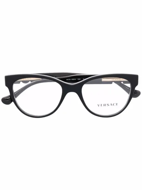 Versace Eyewear logo cat-eye glasses