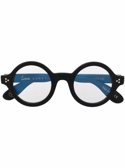 Lesca Saga round-frame glasses