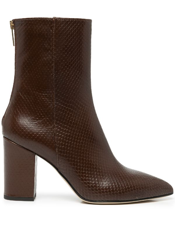 paris texas python ankle boots