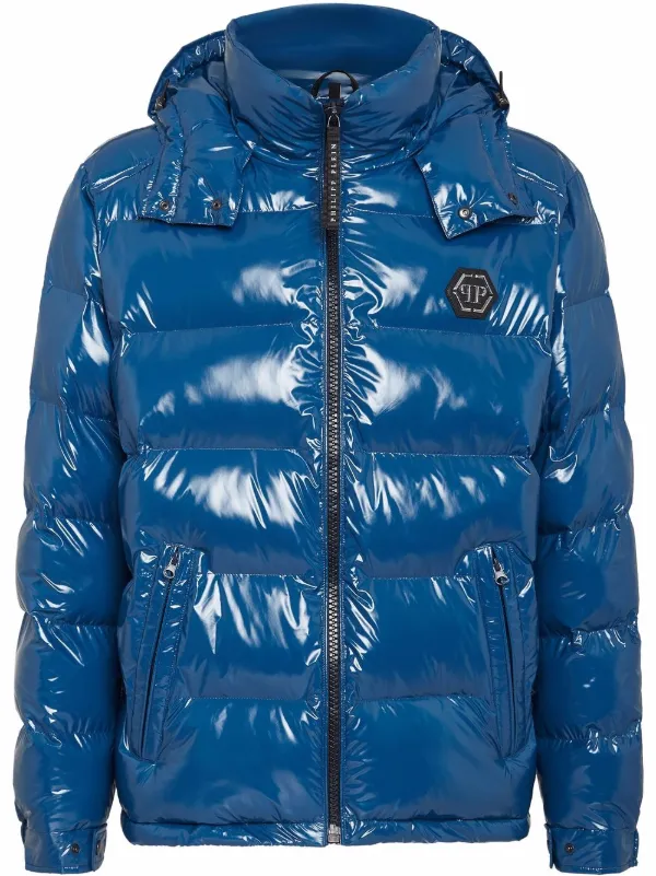 Philipp Plein high-shine Padded Jacket - Farfetch