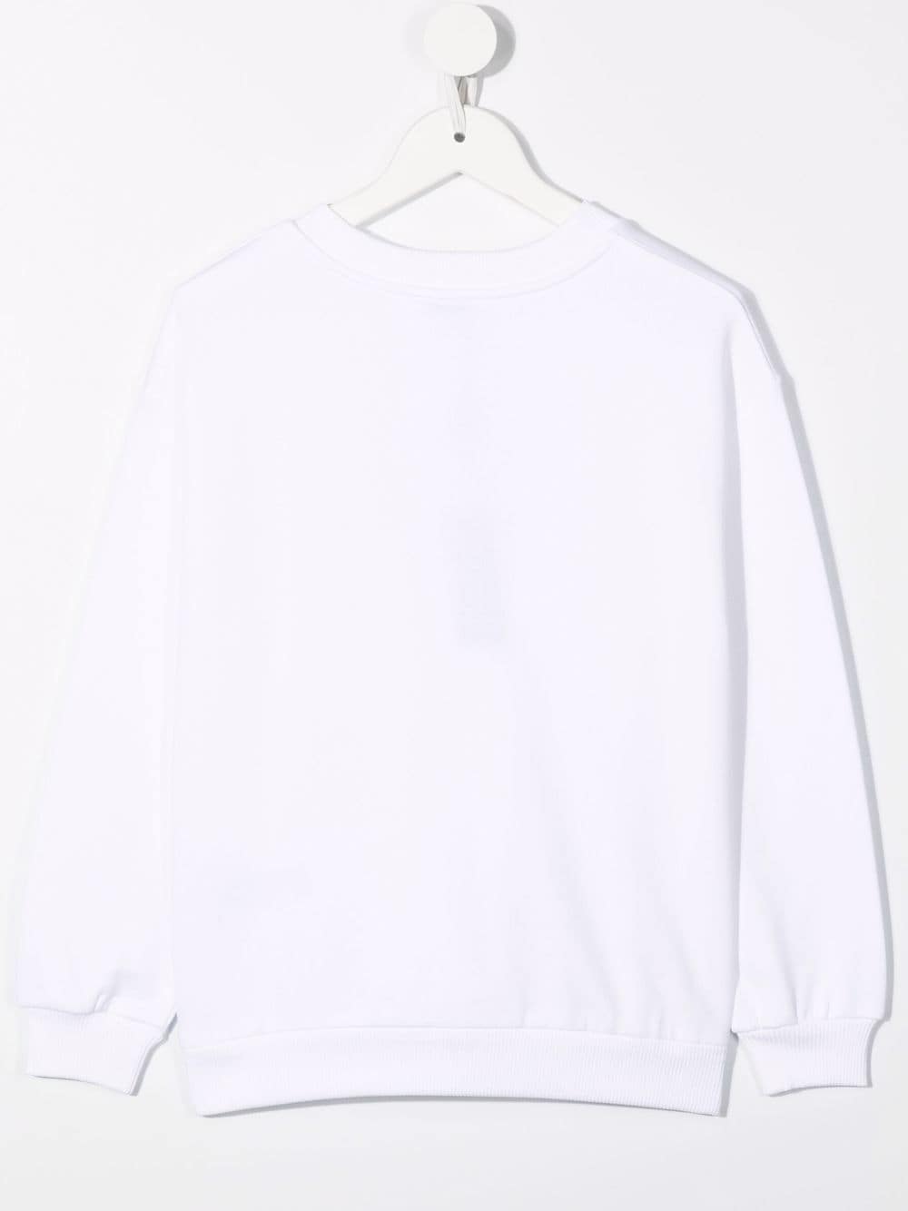 Shop Dolce & Gabbana Crystal-logo Sweatshirt In White
