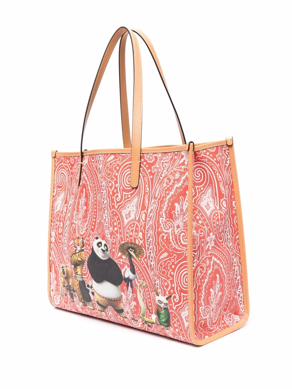 Etro Mini Kung Fu Panda Handbag Red Paisley Made in Italy