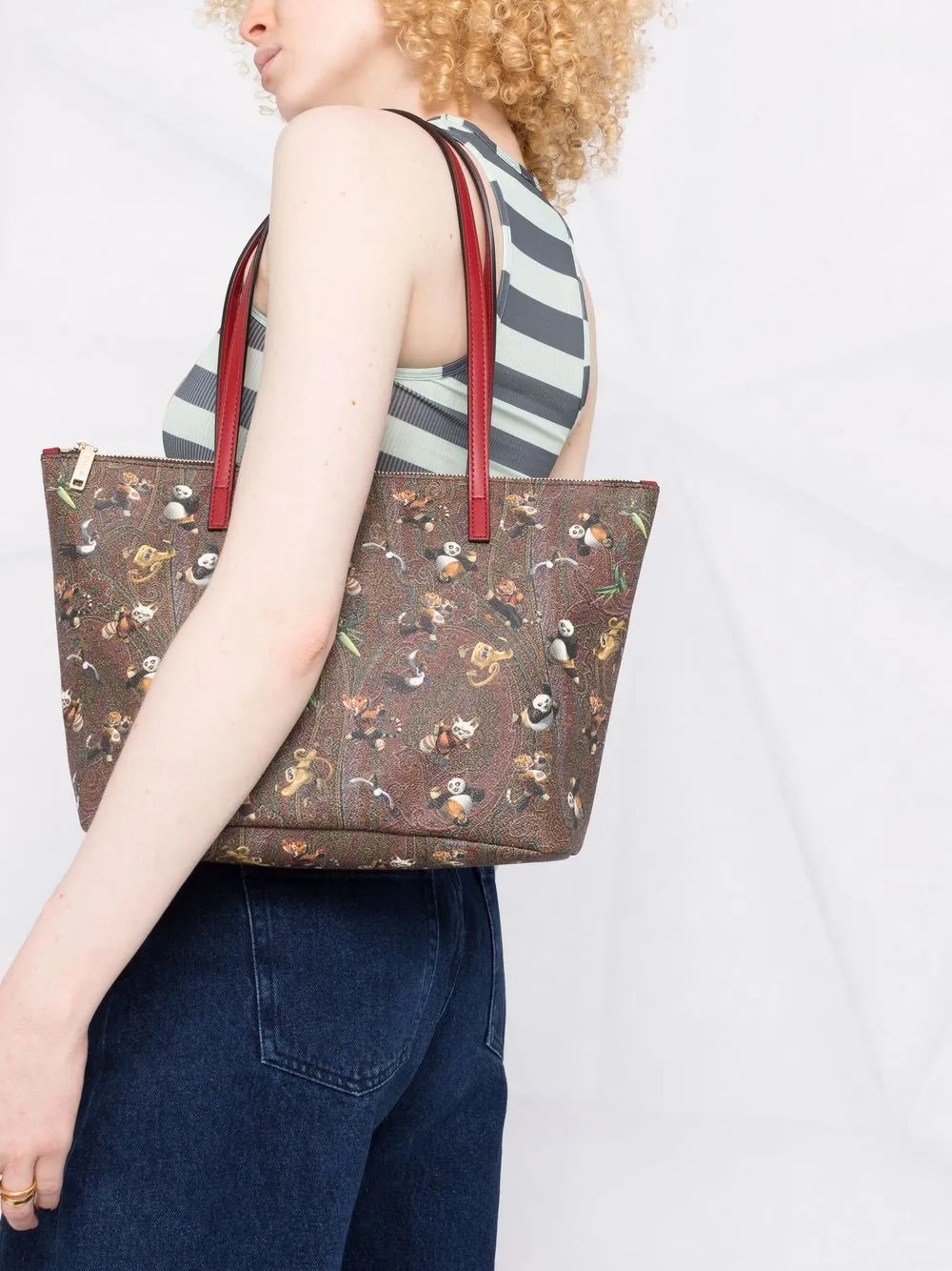 фото Etro сумка-тоут kung fu panda