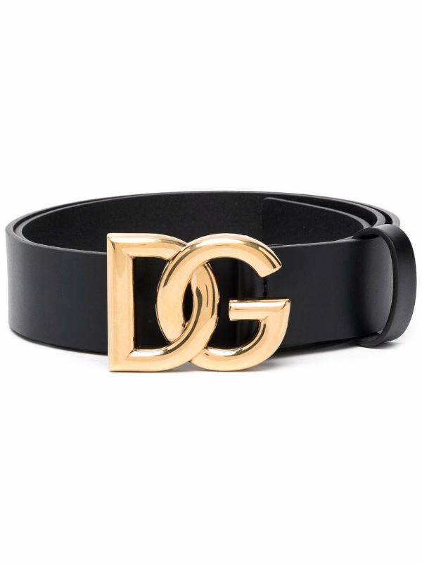 Dolce & Gabbana logo-plaque Leather Belt - Farfetch