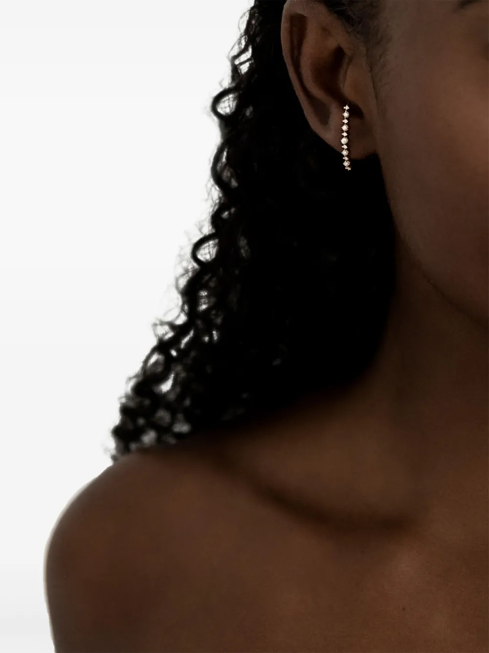Mateo 14kt Yellow Gold The Little Things Pearl Diamond Hoop Earrings In Gold