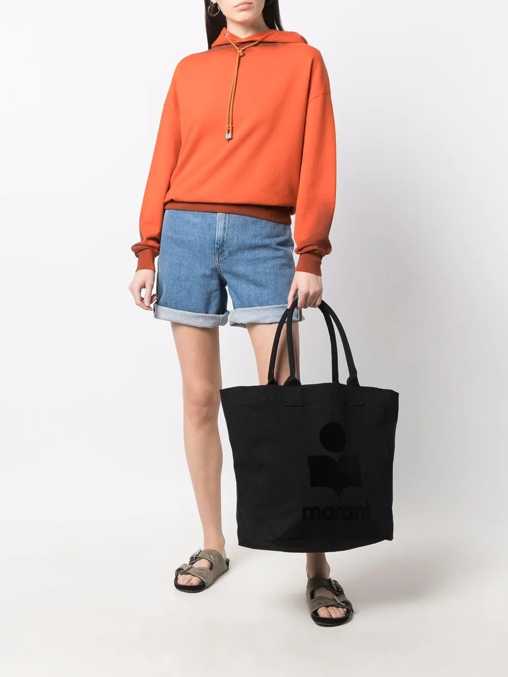 фото Isabel marant сумка-тоут yenki с логотипом