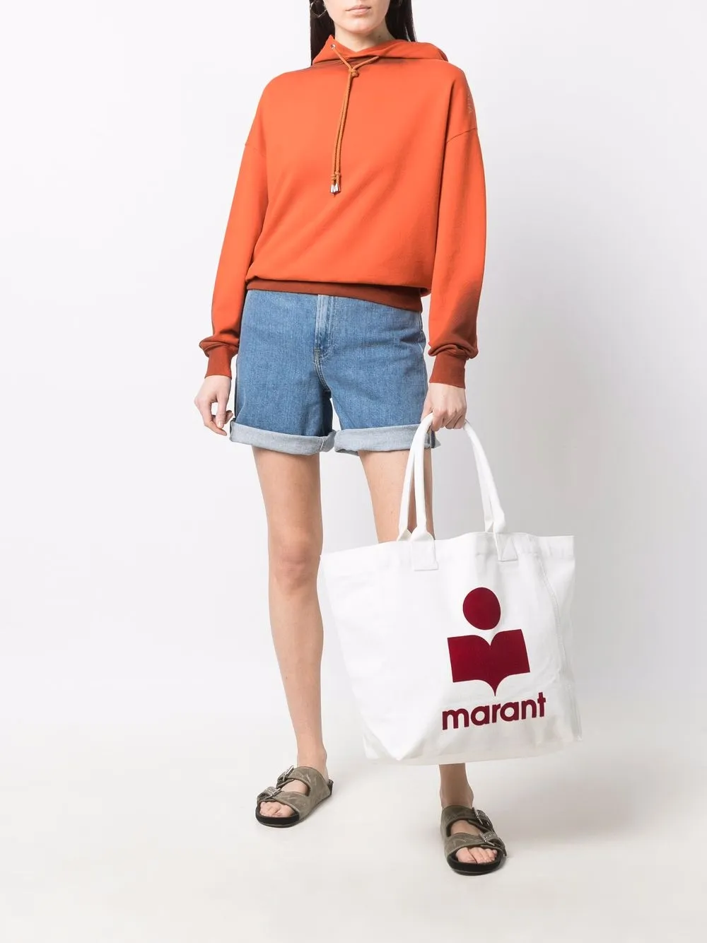 фото Isabel marant сумка-тоут yenky с логотипом