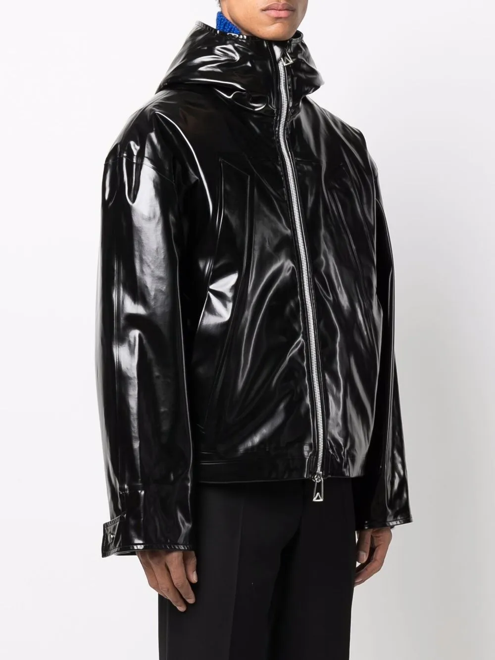 фото Bottega veneta куртка из искусственной кожи с капюшоном