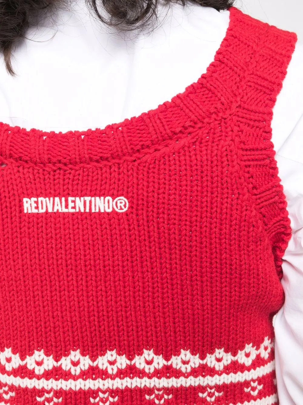 фото Red valentino топ в технике кроше