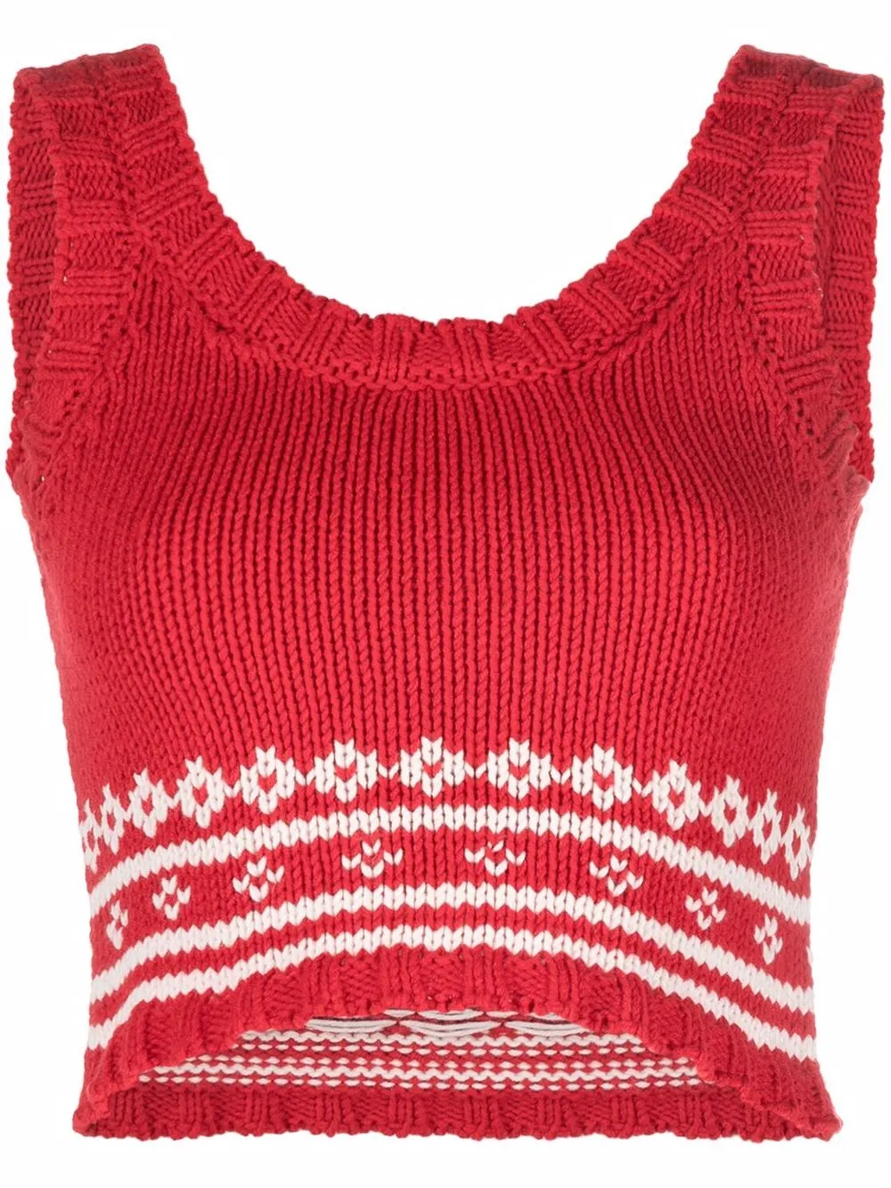 фото Red valentino топ в технике кроше