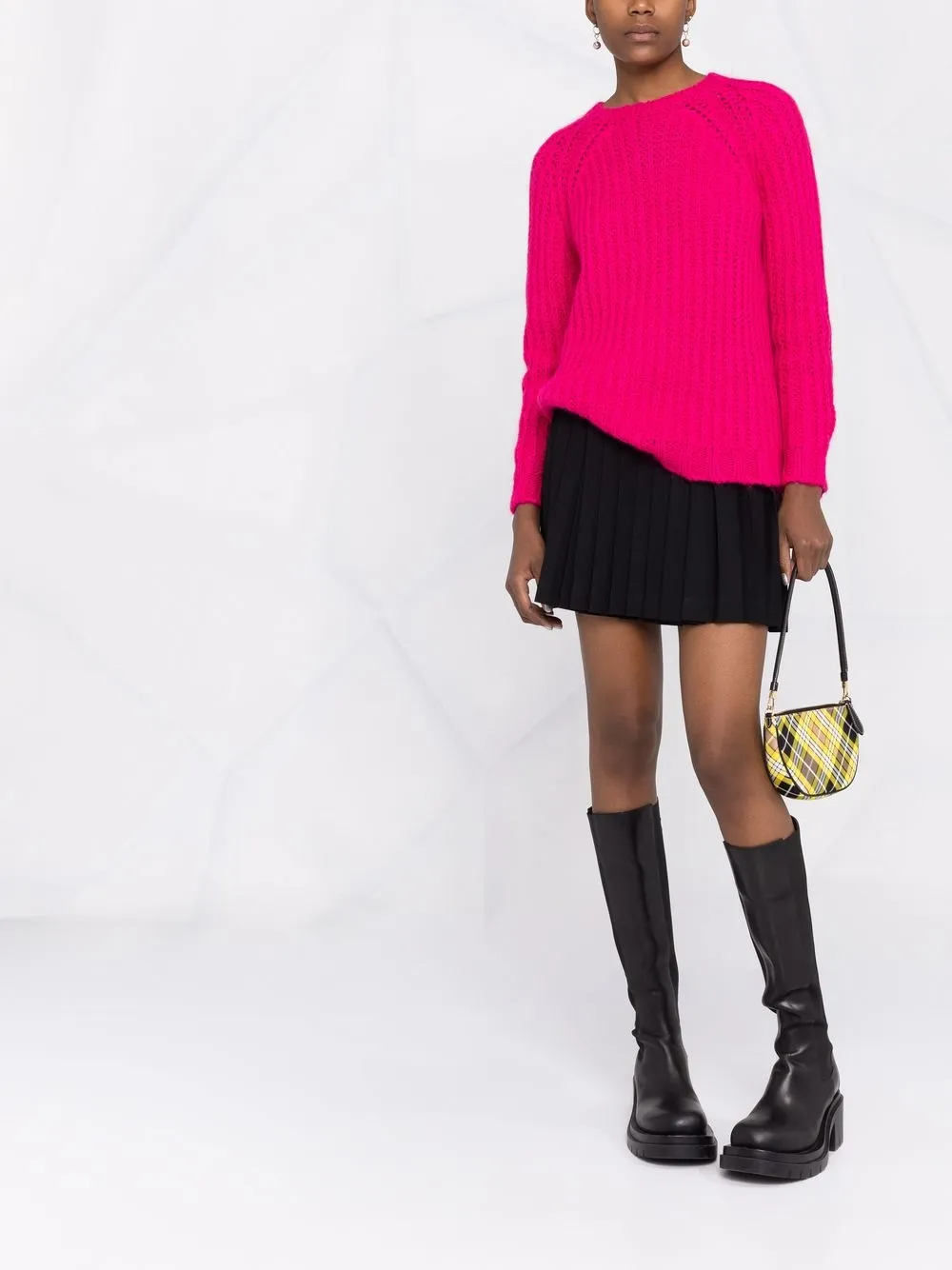 фото Red valentino топ в рубчик с бантом