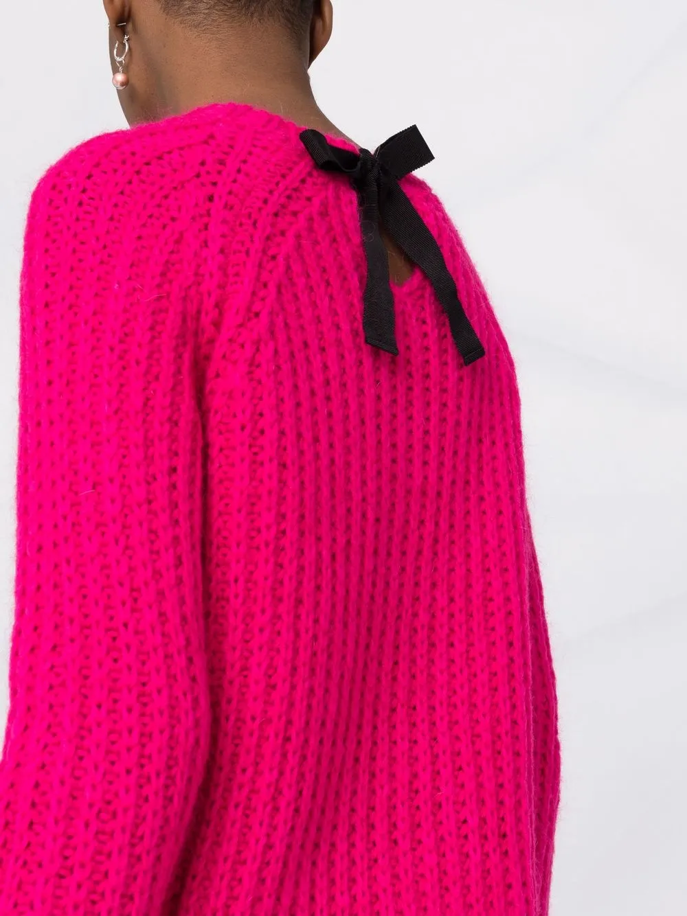 фото Red valentino топ в рубчик с бантом