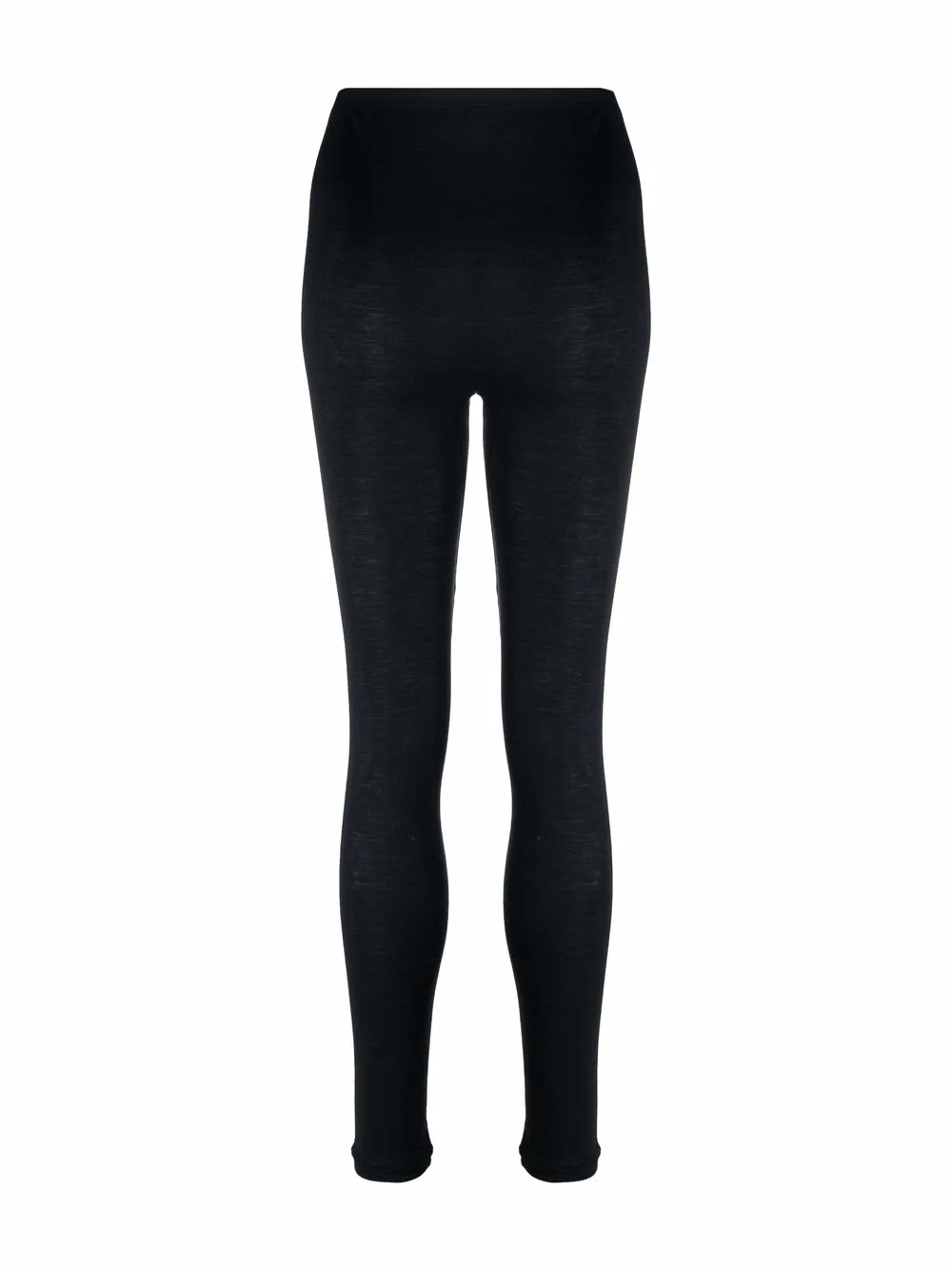 Hanro Legging van zijde-merino mix - Zwart
