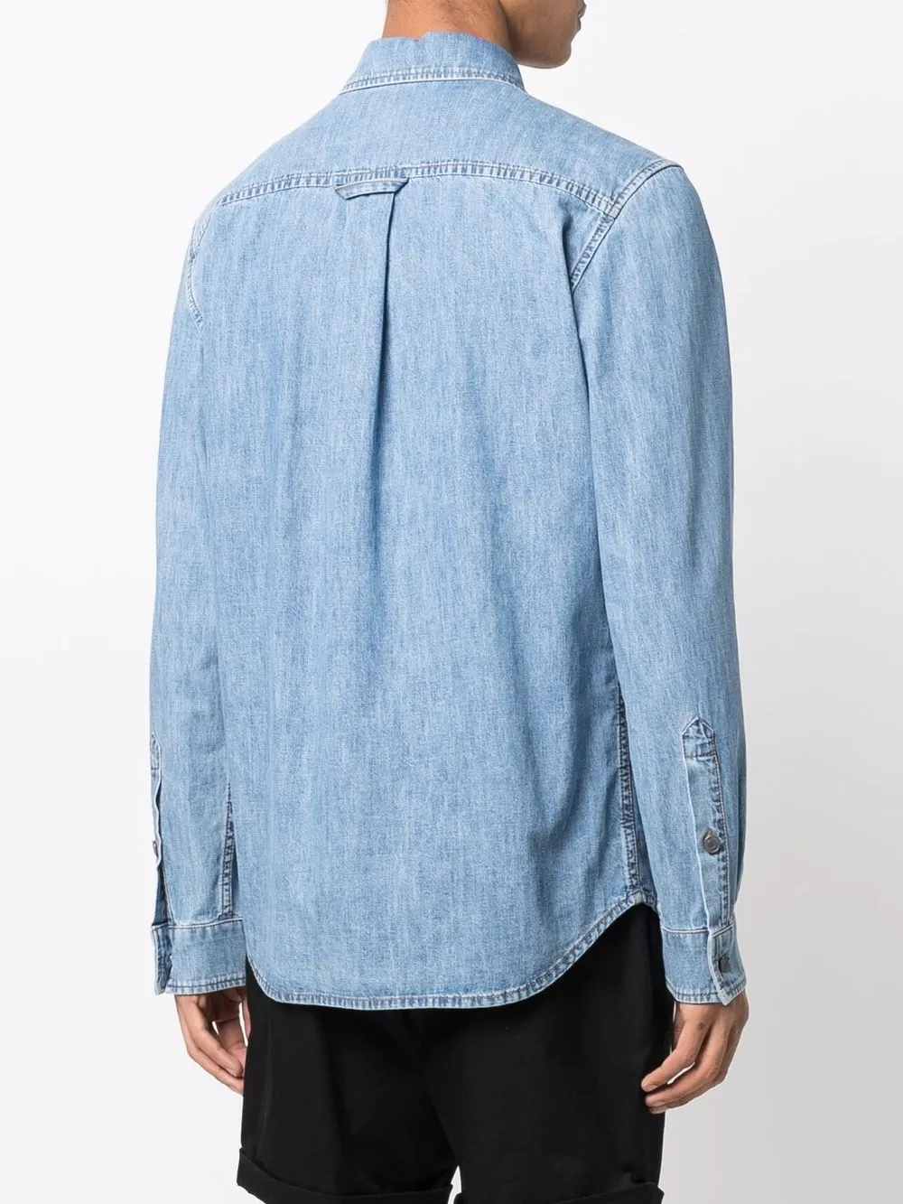 фото Moschino джинсовая рубашка с нагрудным карманом