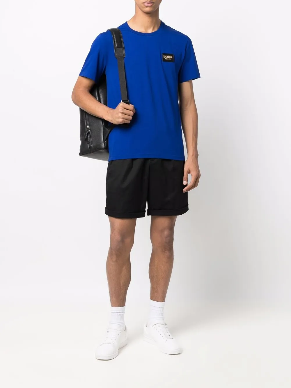 фото Moschino футболка с нашивкой-логотипом