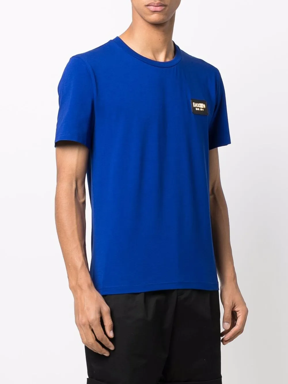 фото Moschino футболка с нашивкой-логотипом