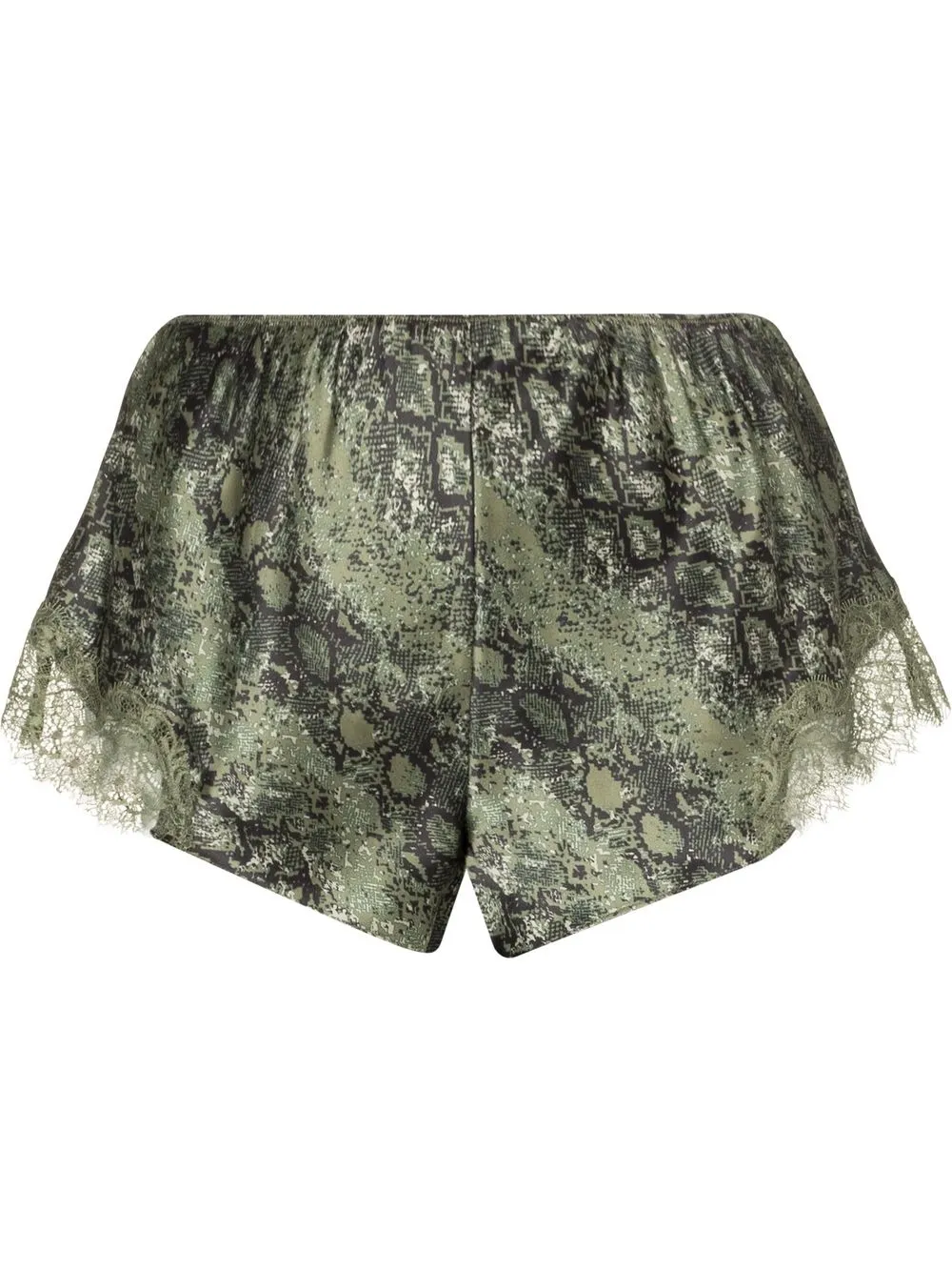 

Sainted Sisters shorts con estampado de piel de serpiente - Verde