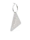 Prada crystal logo earring - Silver