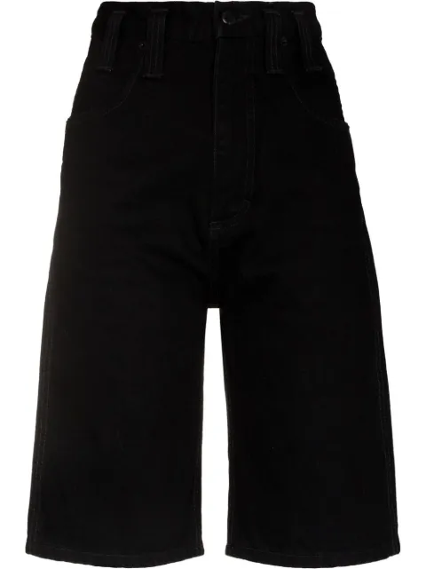 Eckhaus Latta شورت جينز بطول الركبة