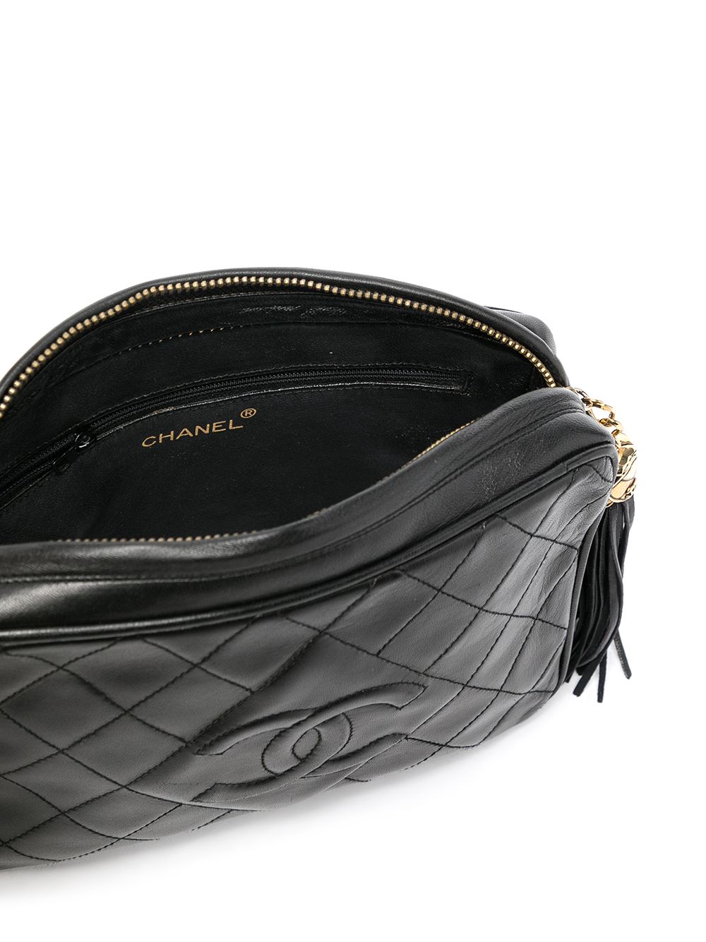 фото Chanel pre-owned стеганая каркасная сумка 1990-х годов