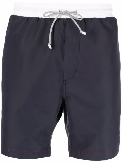 Brunello Cucinelli two-tone swim shorts