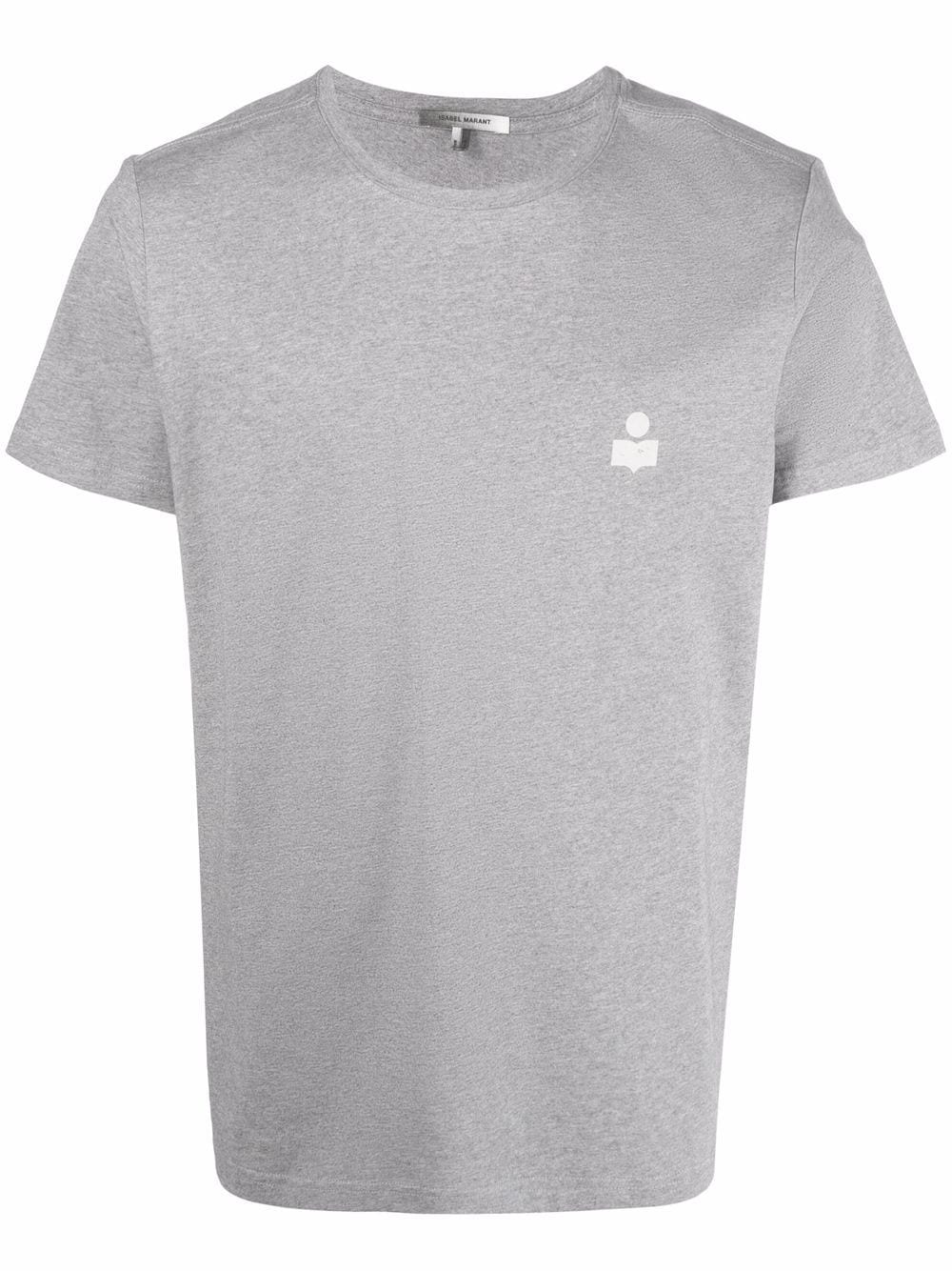 

Isabel Marant playera con logo estampado - Gris