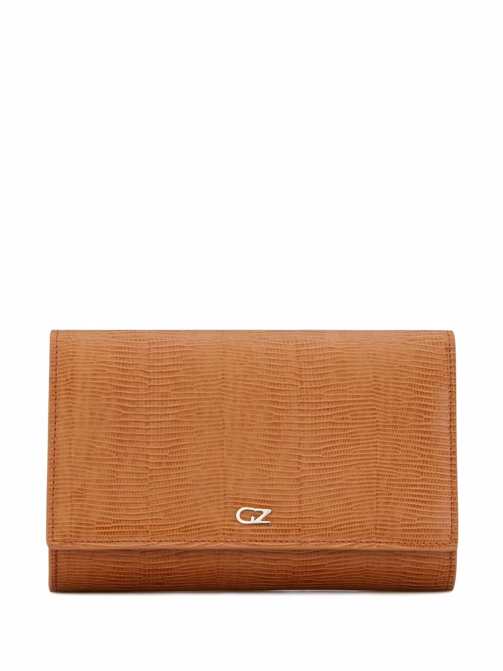 

Giuseppe Zanotti Emilee leather clutch bag - Brown
