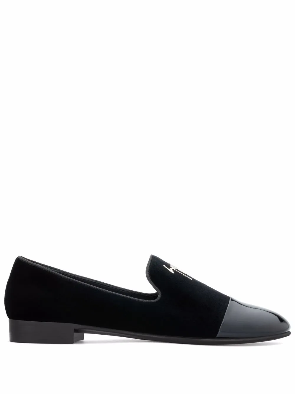 

Giuseppe Zanotti Arlan velvet-trim loafers - Black