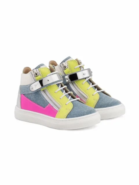 Giuseppe Junior Juls Jr colour-panel sneakers
