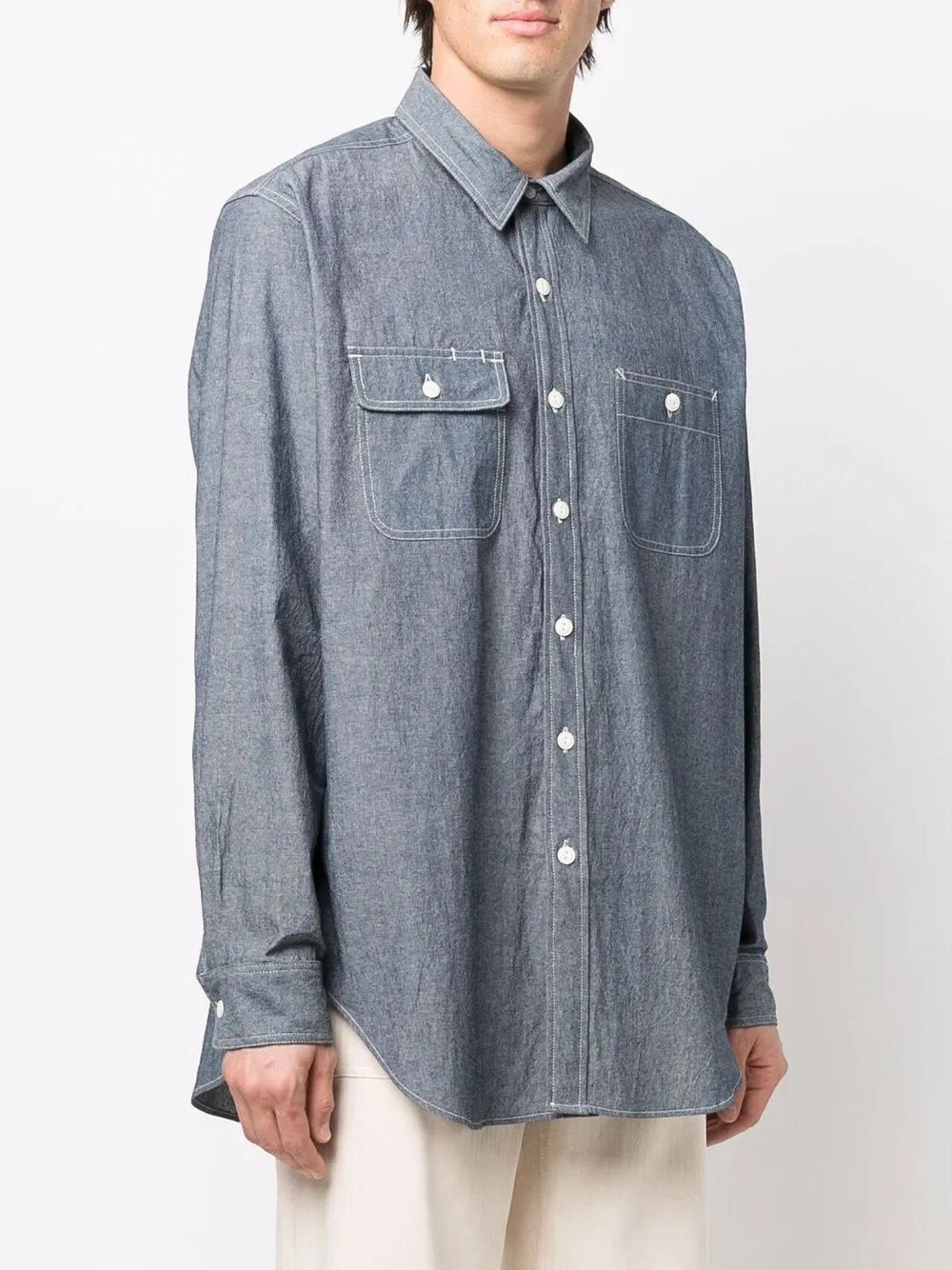 Engineered Garments Katoenen overhemd Blauw