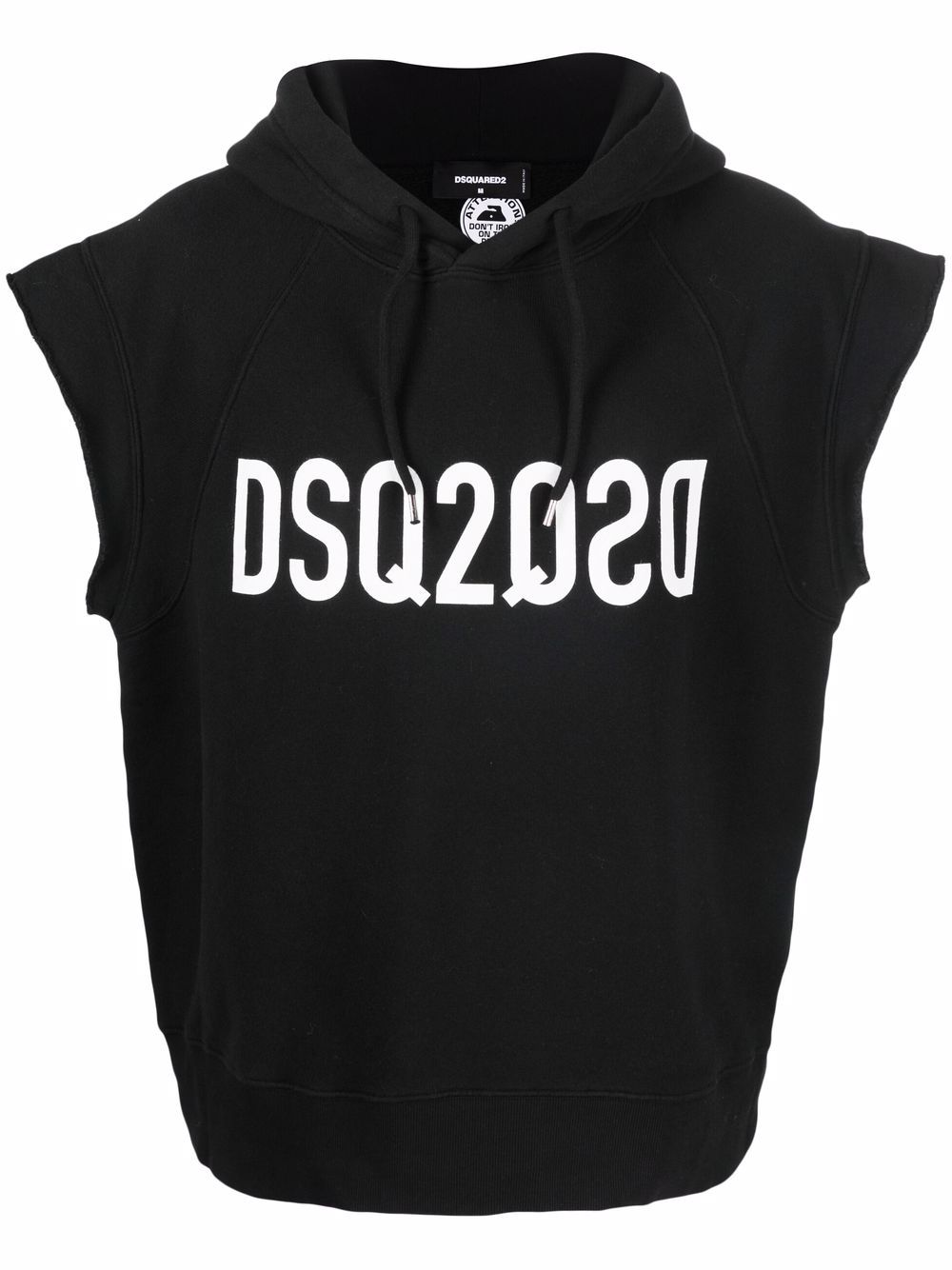 Pre-owned Dsquared2 Logo-print Hoodie In Black