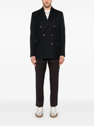 Valentino Garavani VGパッチ ウールダブルジャケット | ブルー