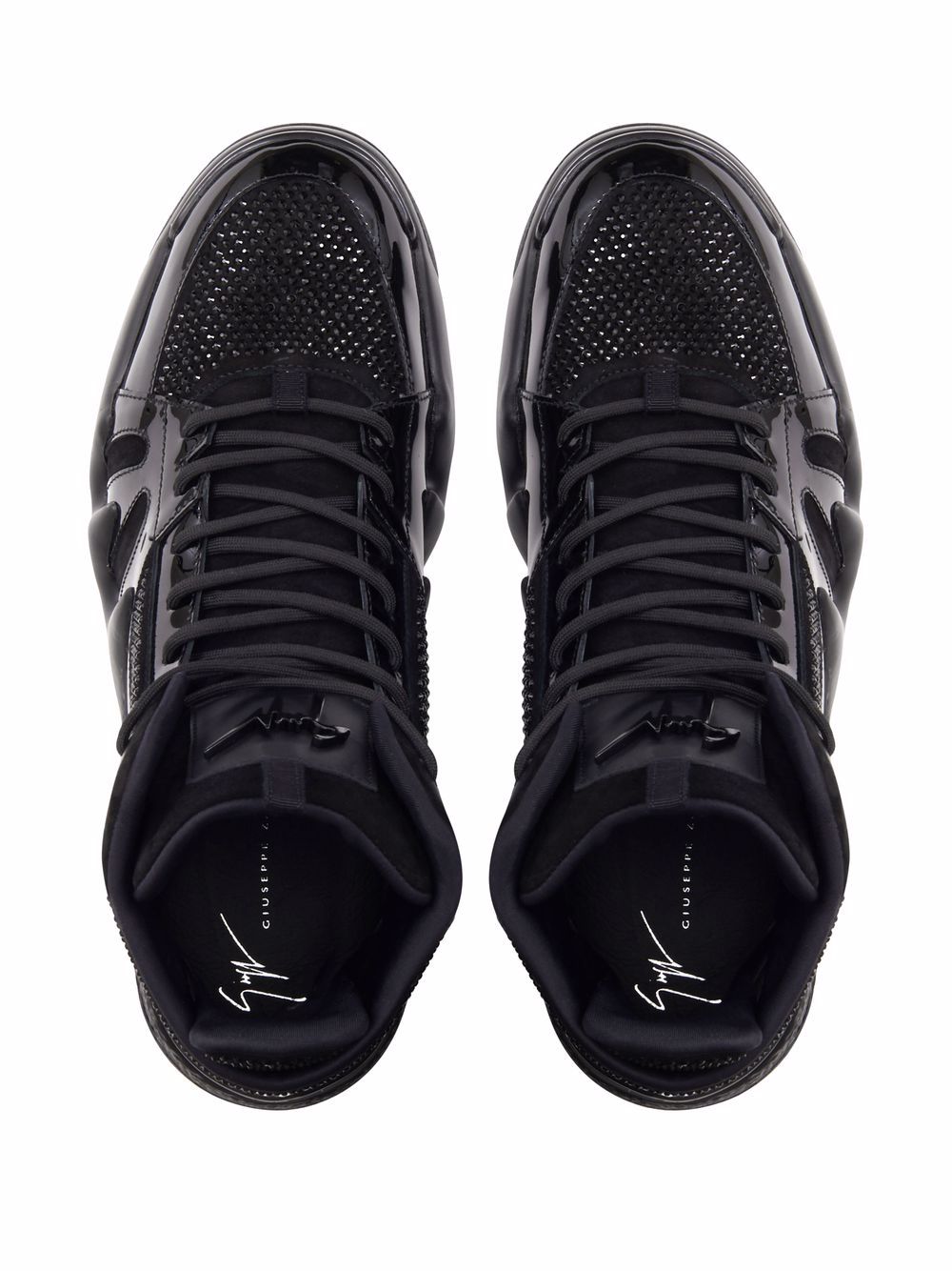 Giuseppe Zanotti Talon embellished sneakers Black