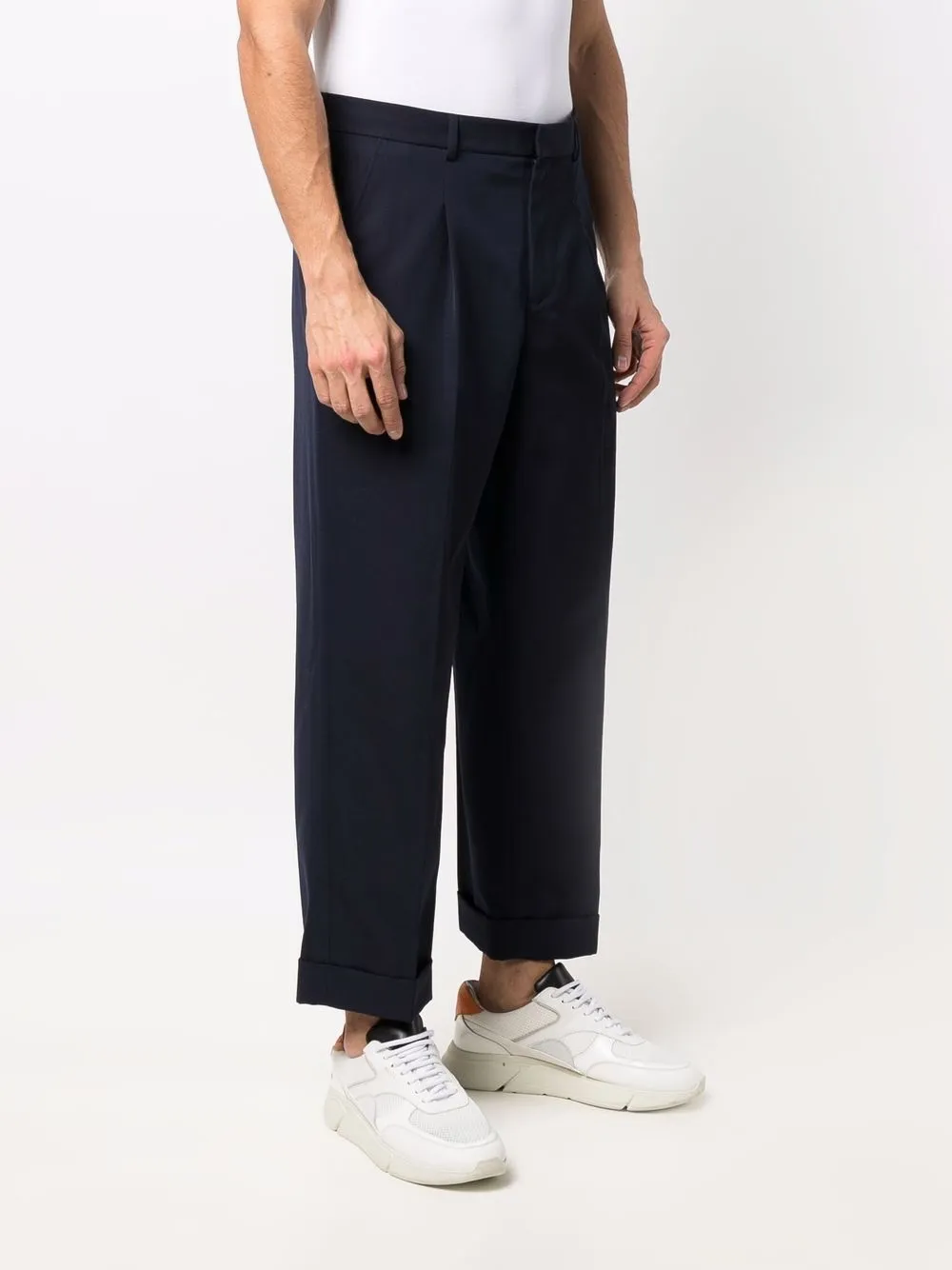 A.P.C. Cropped pantalon Blauw