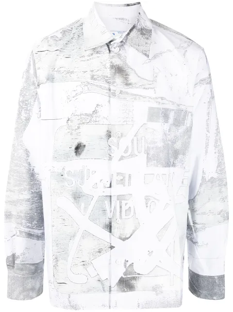 Off-White camisa oversize estampada