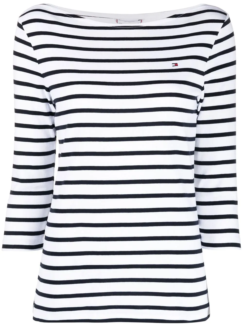 

Tommy Hilfiger playera con rayas estampadas - Blanco