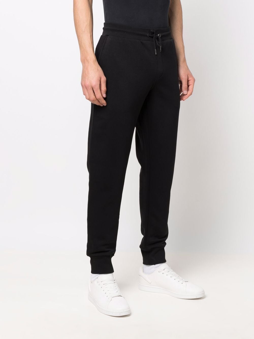 Shop Tommy Hilfiger Logo-print Track Pants In Black