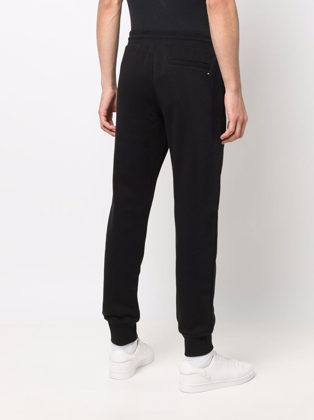 Shop Tommy Hilfiger Logo-print Track Pants In Black