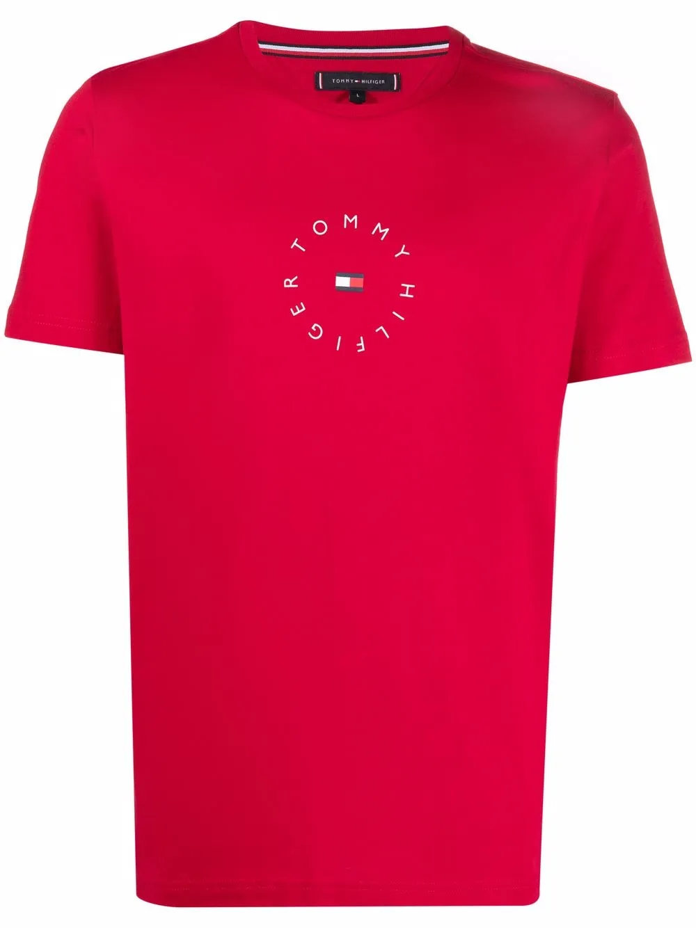 

Tommy Hilfiger playera con logo estampado - Rojo