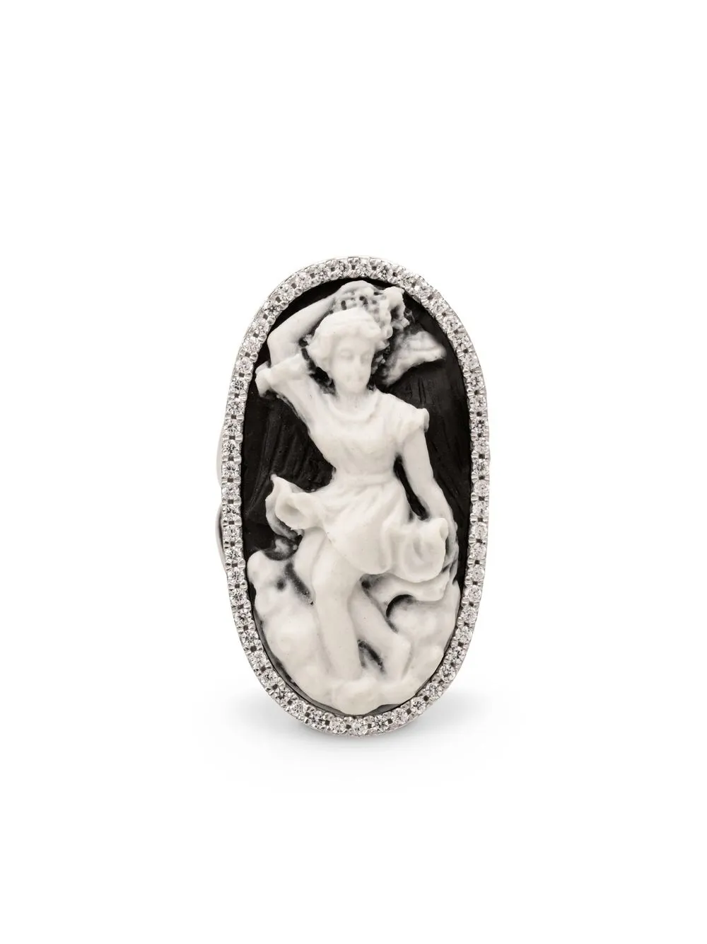 Cameo & Beyond Cupids Playing Trumpet リング - RHODIUM Cameo & Beyond Cupids Playing Trumpet リング - RHODIUM