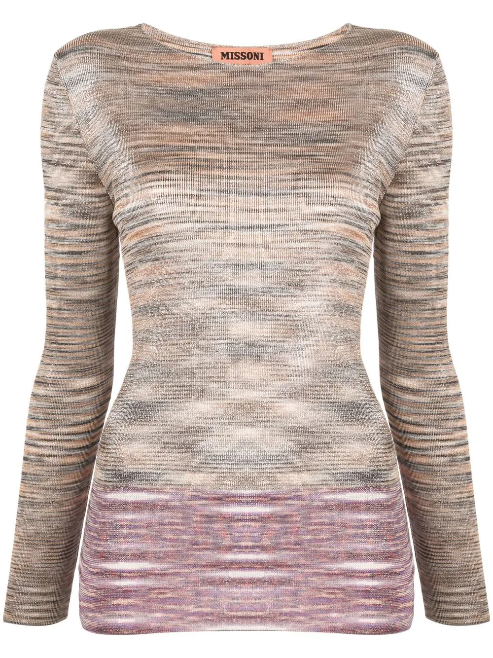 

Missoni top tejido manga larga - Dorado